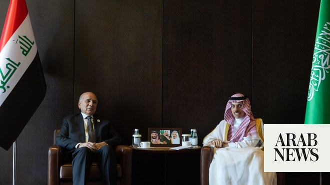 Saudi Arabia’s foreign minister meets with Iraqi counterpart