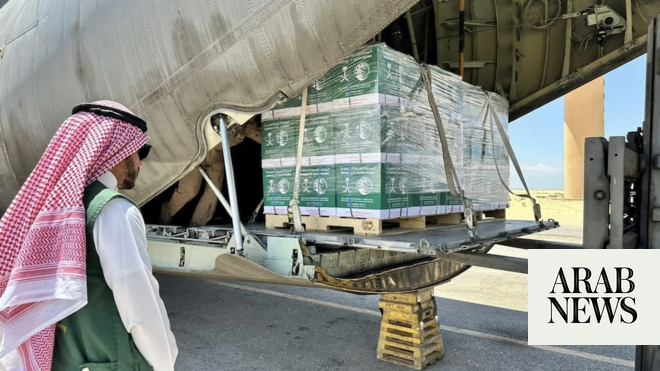 51st Saudi relief plane for Gazans arrives in Egypt