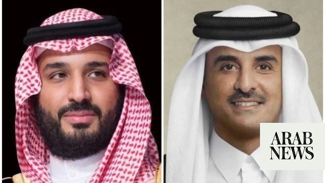 الأمير السعودي يتلقى رسالة من أمير قطر