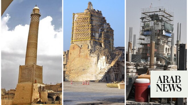 WATCH: Rebuilding of Mosul’s famous leaning minaret nears completion