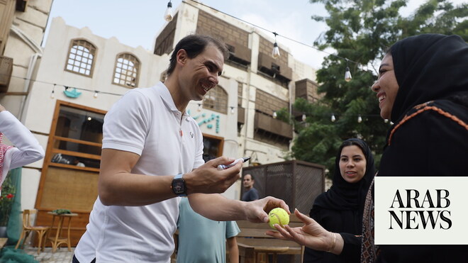 Rafael Nadal delights fans after landing in Jeddah for Next Gen ATP Finals