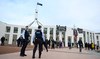 Pro Palestine protesters scale roof of Australia’s Parliament
