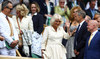 Queen Camilla visits Wimbledon and Royal Box guests include actress Keira Knightley