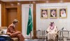 Saudi FM hosts French presidential advisor for Middle East, North Africa