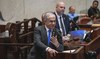 Israel’s Prime Minister Benjamin Netanyahu addresses lawmakers in the Knesset, Israel’s parliament, in Jerusalem.
