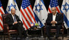 The Israeli and US governments have tentatively scheduled a meeting between Biden and Netanyahu on Monday. (File/AFP)