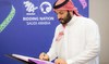 Saudi Arabia’s Crown Prince Sports Mohammed bin Salman congratulates Kingdom on completing bid to host 2034 World Cup