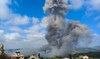 Smoke ascends after an Israeli air raid on town of Shamaa in southern Lebanon on August 1,2024,amid ongoing cross-border clashes