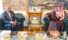Waleed Al-Khuraiji holds talks with Dafallah Al-Haj Ali in Riyadh. (Supplied)