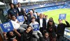 London Mayor Sadiq Khan attends an anti-racism event hosted by Chelsea Football Club in London. (@MayorofLondon)