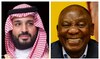 Saudi Crown Prince Mohammed bin Salman called the South African President Cyril Ramaphosa on Monday. (File/SPA/AFP)