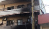 People inspect a home, damaged in an Israeli strike, in southern Lebanese village of Khiam on August 26, 2024. (AFP)