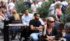 A woman smokes outside a pub in Covent Garden, London, Britain, August 29, 2024. (Reuters)