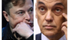 Tesla and SpaceX chief executive officer Elon Musk (L) and Brazil's Supreme Court Judge Alexandre de Moraes. (Agencies)