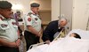 Head of Jordan’s royal court visits evacuated Gazan girl in hospital