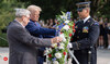 Trump ‘disrespected sacred ground’ at US military cemetery, VP Harris says