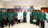 Saudi football players bring joy to patients at top hospital