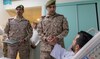 Saudi Arabia’s Commander of Joint Forces visits officers wounded in Yemen operation