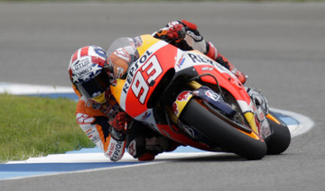 Marquez takes 3rd consecutive pole at Indianapolis GP