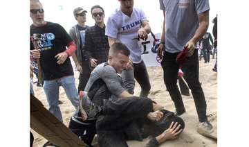 Arrests after scuffle breaks out at California Trump rally