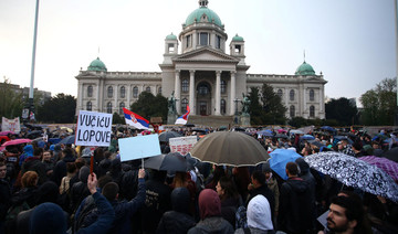 Thousands rally against leader Aleksandar Vucic in Belgrade