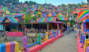 Indonesian ‘rainbow village’ becomes Instagram hit after paint job