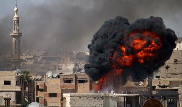 Air strikes pound southwest Syrian city of Daraa