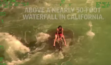 Man plucked from raging California river in dramatic video