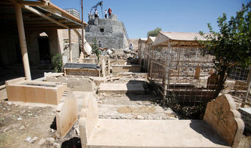 Yazidis rebuild destroyed shrine in Iraqi city