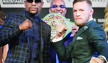 Mayweather, McGregor get down to business