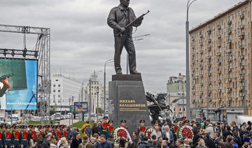 Russia unveils statue of AK-47 inventor Kalashnikov