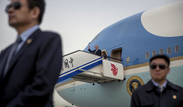 Trump lands in China for talks on trade, North Korea