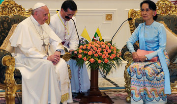 Pope meets Myanmar’s Suu Kyi as Rohingya crisis looms large