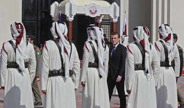 French president arrives in Qatar amid regional isolation