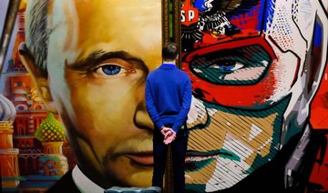 Russian strongman appears as “Superputin” in new exhibition