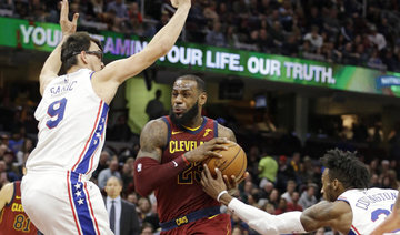 LeBron James posts 58th career triple-double as Cavaliers top 76ers