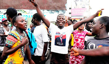 Liberians celebrate ex-soccer star’s victory
