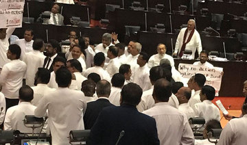 Sri Lankan lawmakers exchange blows over corruption claims