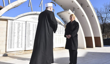 Croatia leader visits site of wartime massacre of Muslims