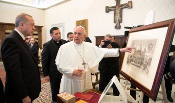 Erdogan and pope discuss Jerusalem as scuffles break out near Vatican