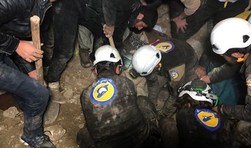 Rescuers, doctors in Syria’s rebel-held Idlib says chemical gas used