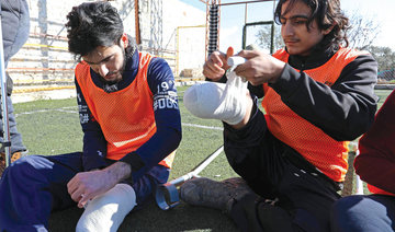 Football provides solace for those left without limbs by Syria war