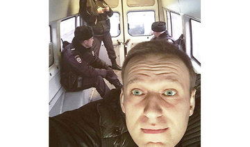 Russian opposition leader Navalny detained over illegal protest