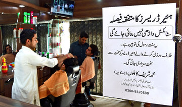 Barbers bristle at ‘fashionable’ beards in Pakistan province