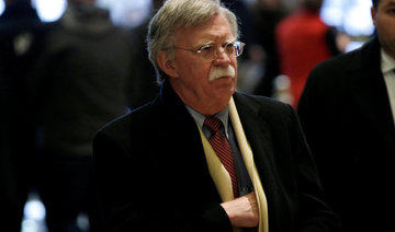 Palestinians slam Trump security adviser pick Bolton