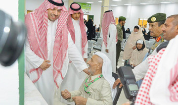 A royal  welcome for first Iraqi Hajj pilgrims at Arar crossing