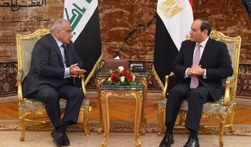 Security tops agenda as Iraqi PM visits Egypt in first foreign trip