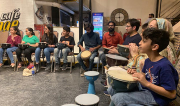 In Pakistan’s capital, a community drum circle where everyone is welcome