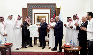 Warm welcome for Saudi football team in Ramallah