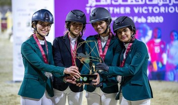 Saudi equestrian team win silver medal at Arab Women Sports Tournament in Sharjah